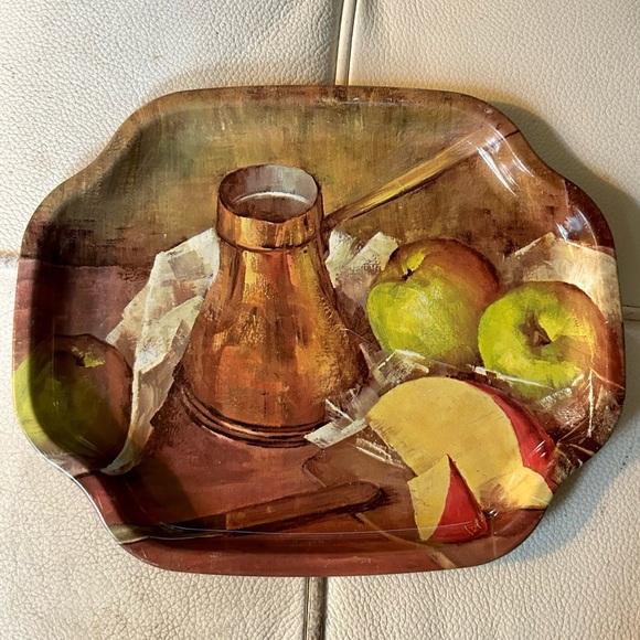 Elite trays metal tray old world still life made in England - Picture 1 of 2